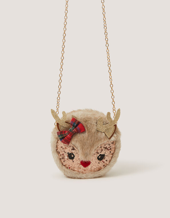 Fluffy Reindeer Bag, , large
