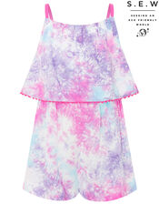 Tie-Dye Playsuit in LENZING™ ECOVERO™, Multi (MULTI), large