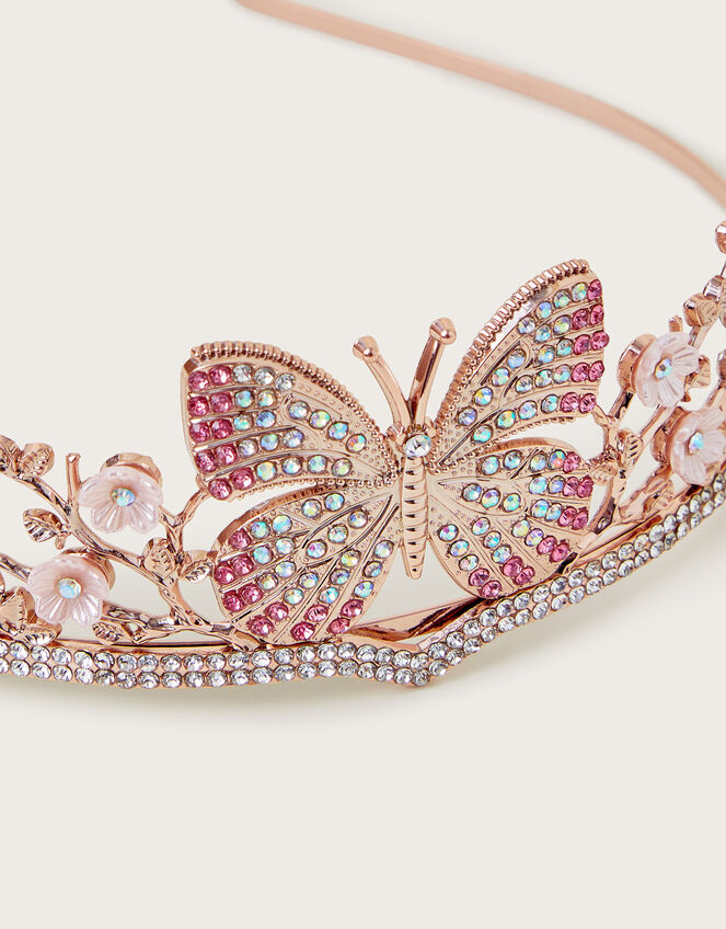 Fiorella Butterfly Tiara, , large