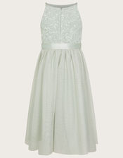 Lacey Sequin Truth Dress, Green (SAGE), large