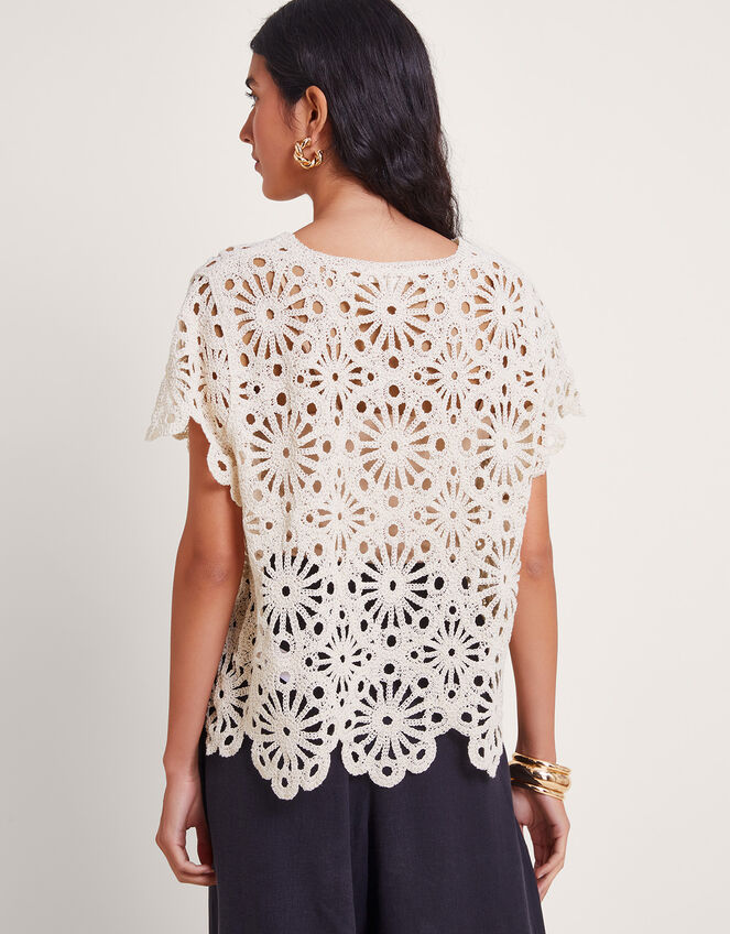 Riri Crochet Top, Natural (ECRU), large
