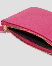 Faux Leather Coin Purse, Pink (PINK), large