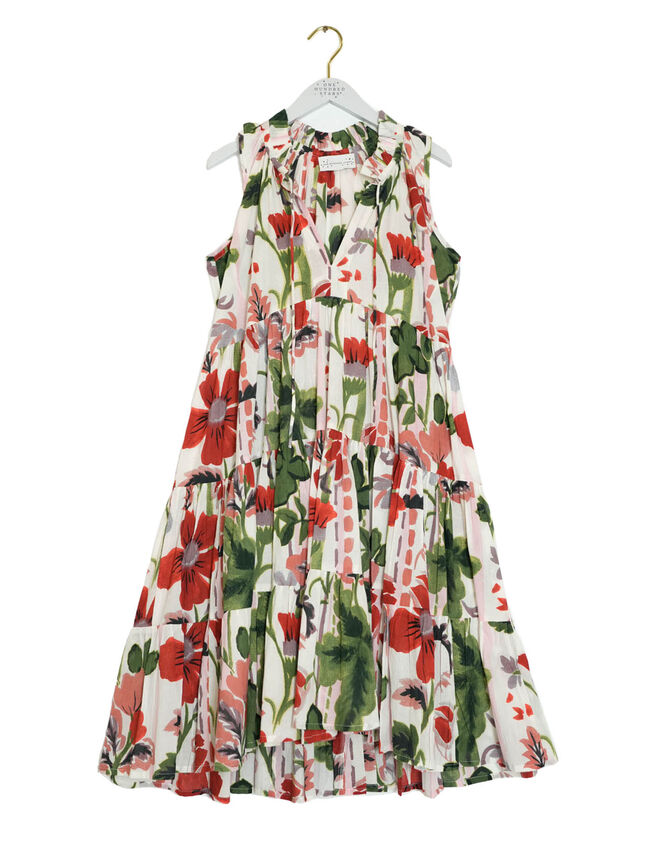 One Hundred Stars Poppy Print Swing Dress, Multi (MULTI), large