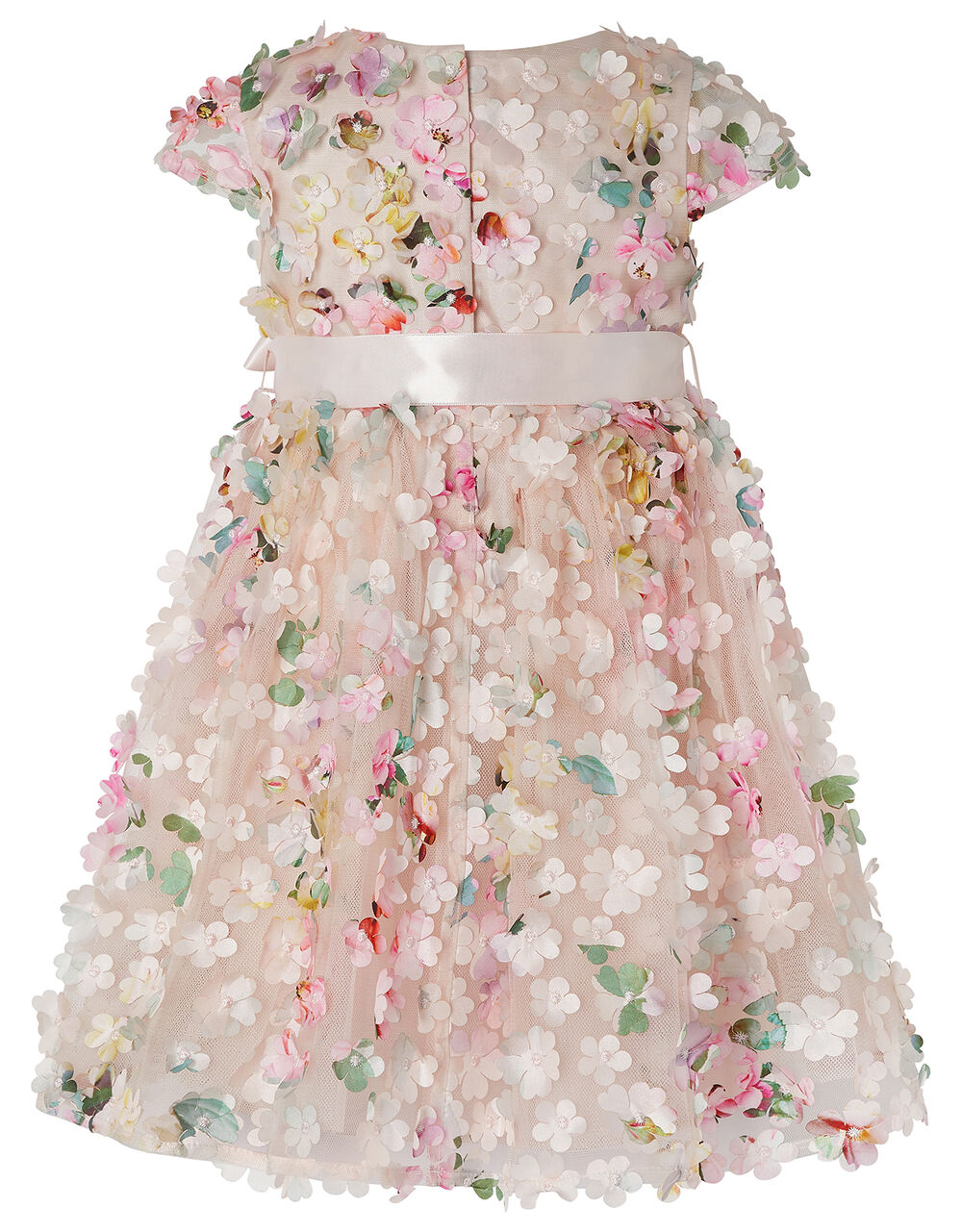 Baby Florence 3D Flower Dress Pink Baby Girl Dresses Monsoon UK.