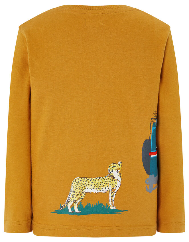 Eli Safari Long Sleeved T-Shirt, Yellow (MUSTARD), large