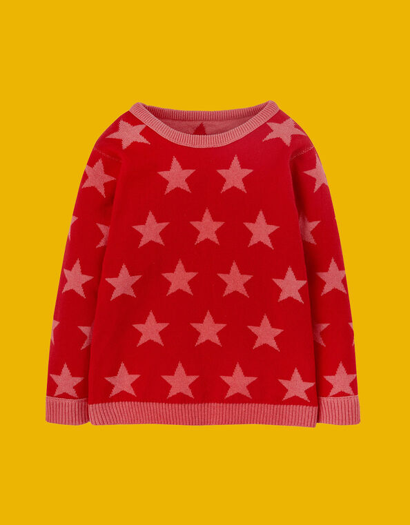 Frugi Zola Reversible Jumper, Pink (PINK), large