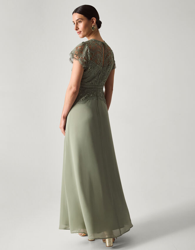 Monica Lace Bridesmaid Dress, Green (PALE GREEN), large
