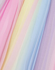 Ombre Stripe Pleated Skirt in Recycled Polyester, Multi (MULTI), large