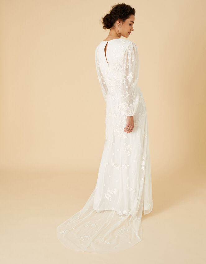 Jennifer Long Sleeve Maxi Wedding Dress Ivory | Wedding Dresses ...