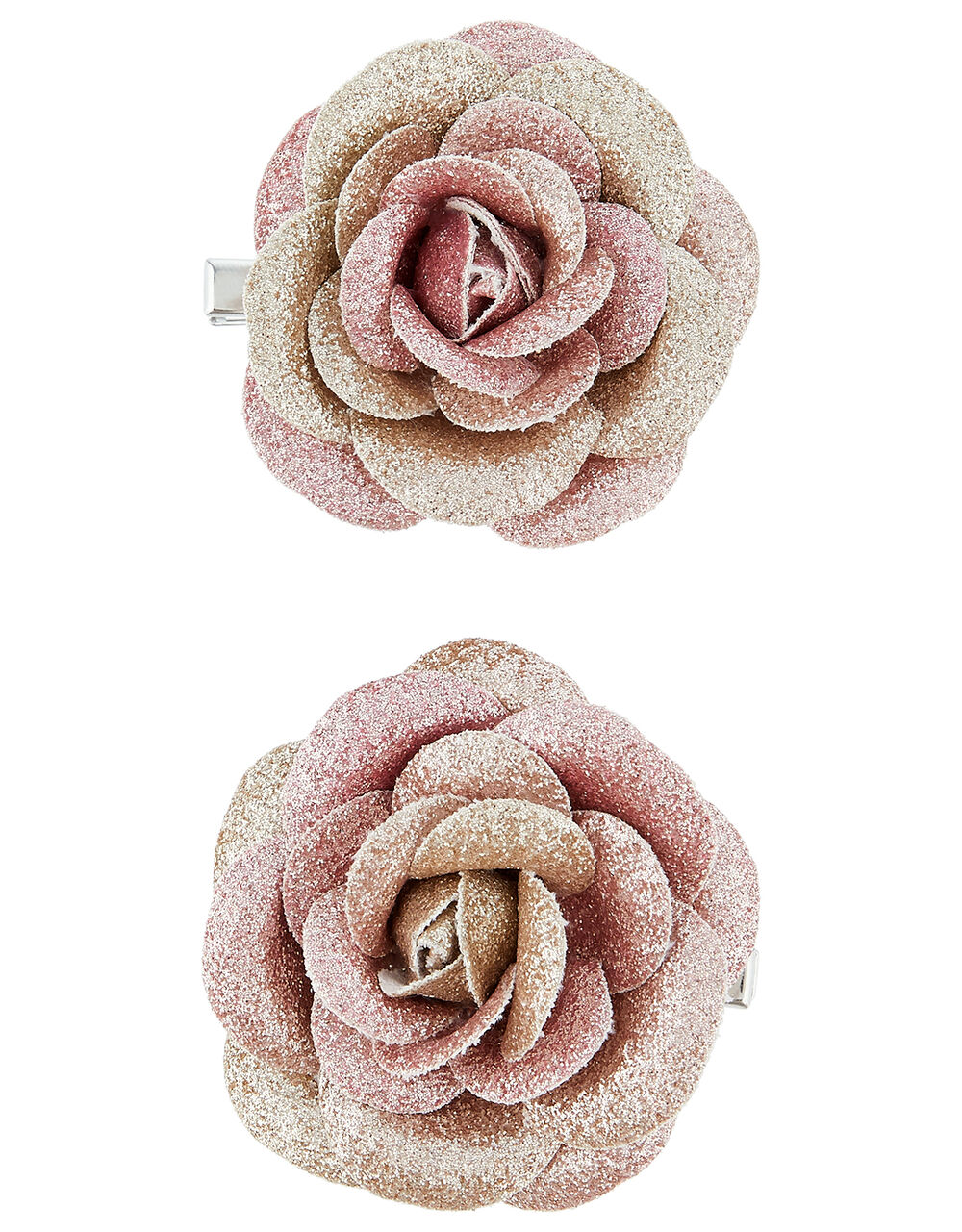 Glitter Ombre Rose Hair Clips Multi | Girls' Hair Accessories | Monsoon UK.