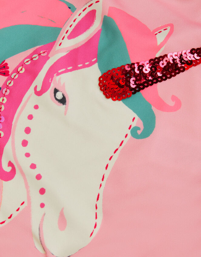 Sparkle Unicorn Swimsuit, Pink (PINK), large