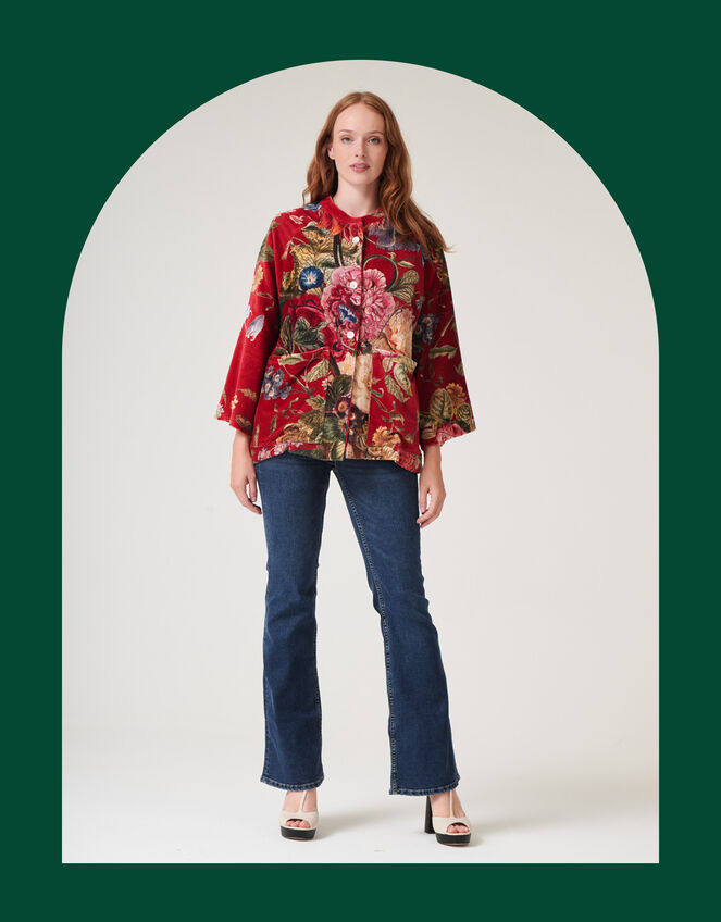 One Hundred Stars Primula Velvet Jacket, , large