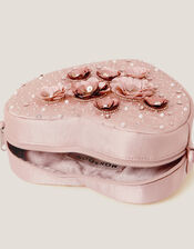 Sequin Flower Heart Bag, , large