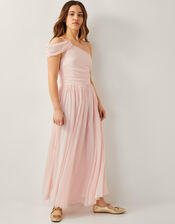 Texas One Shoulder Prom Dress, Pink (PINK), large