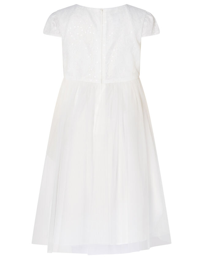 Lace Dress and Cover-Up Bridal Set, Ivory (IVORY), large
