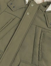 Water-Resistant Puffer Coat, Green (KHAKI), large