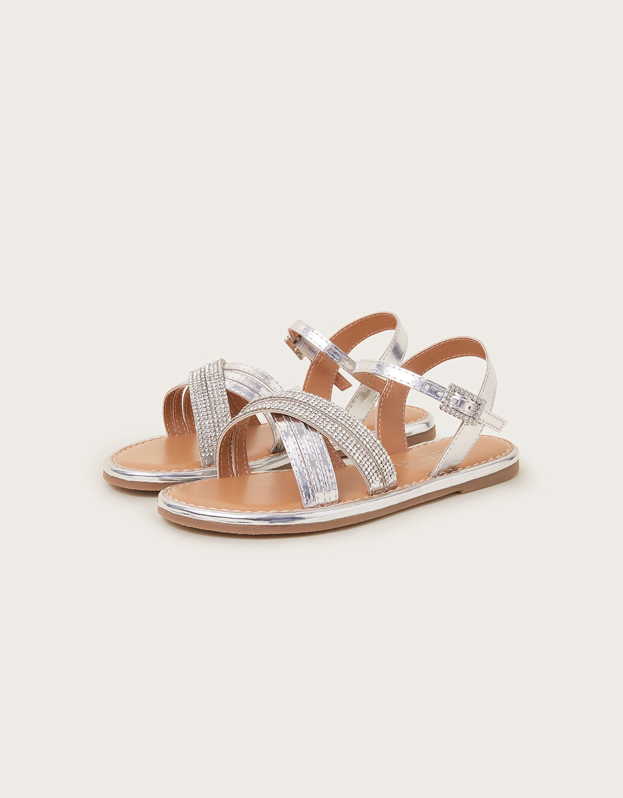 Silver diamante flip flops uk store