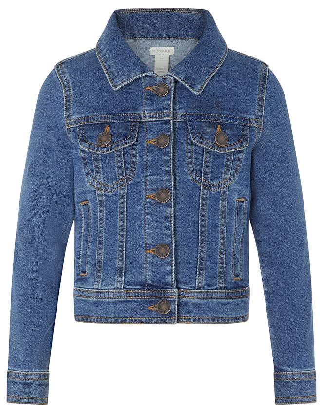 Daja Denim Jacket, Blue (BLUE), large