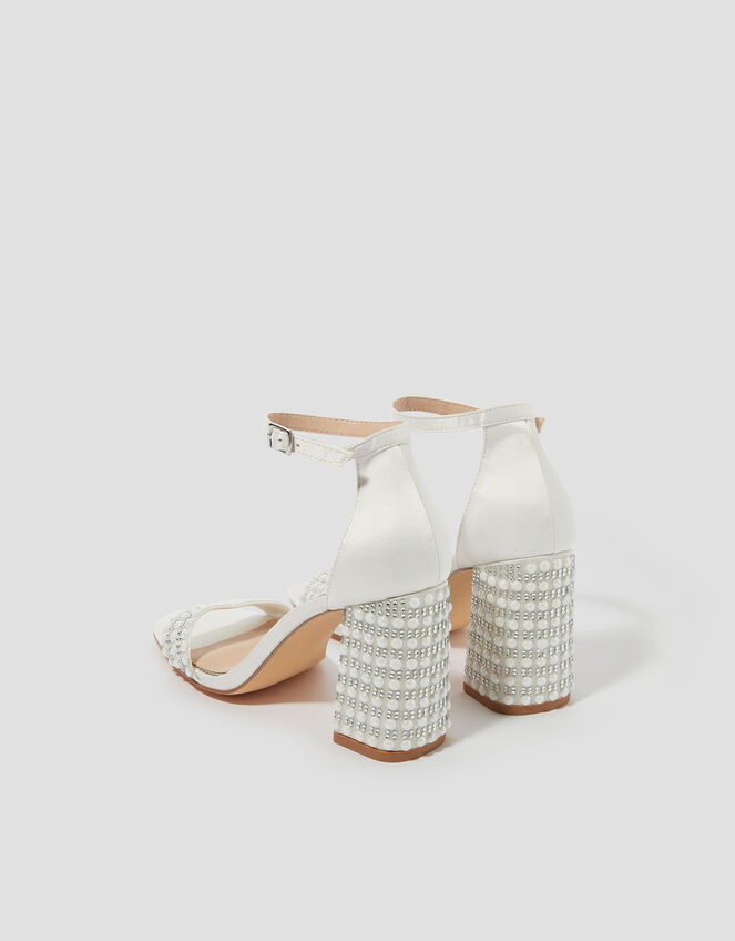 Bridal Penelope Pearl Heeled Sandals , Ivory (IVORY), large