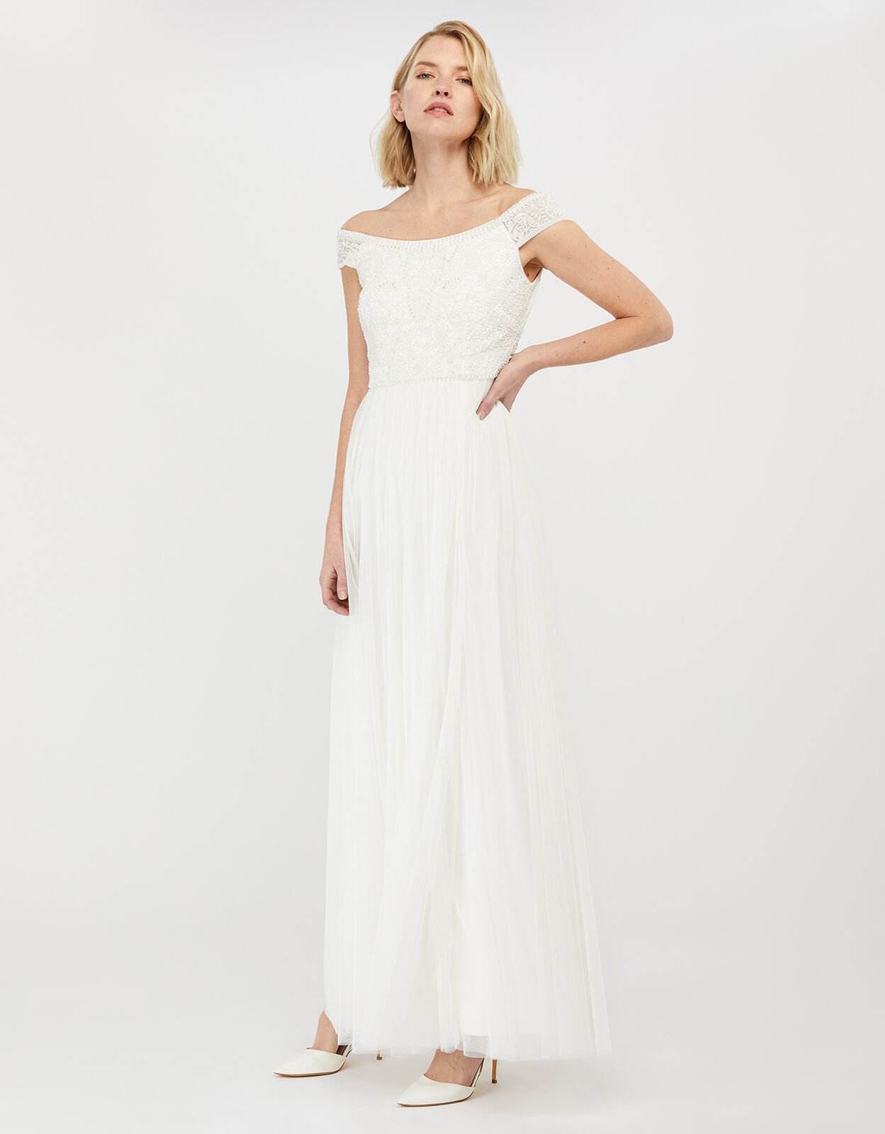 Monsoon lucia wedding dress deals