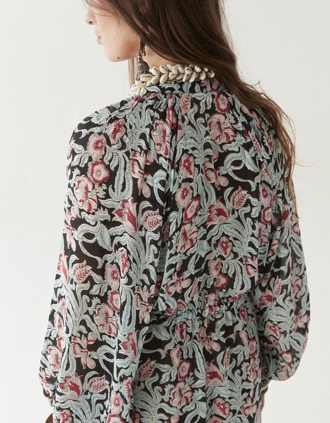 Maison Hotel Valentina Floral Maxi Dress, Multi (MULTI), large