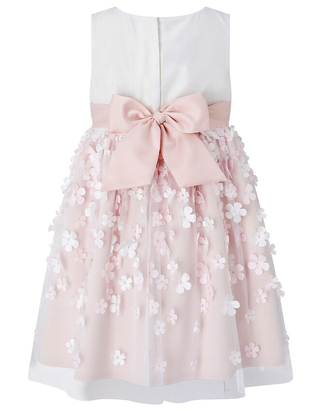 Baby 3D Floral Dress, Ivory (IVORY), large