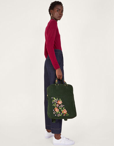 Cord Embroidered Backpack, , large