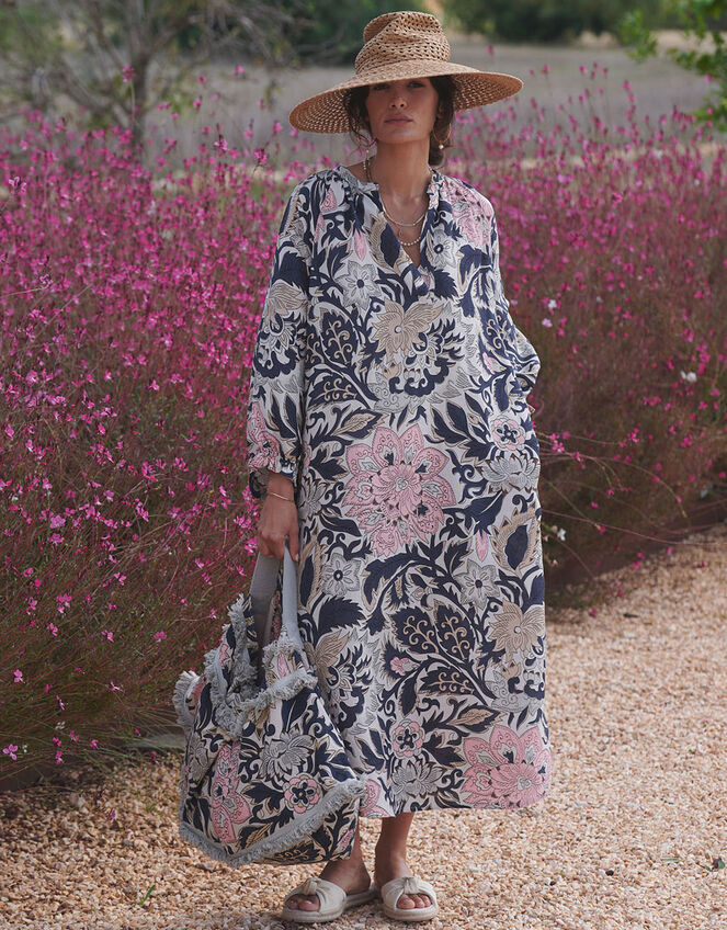 One Hundred Stars Block Floral Slouch Bag, , large