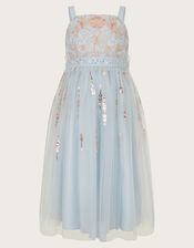 Land of Wonder Aurora Embellished Maxi Dress, Blue (PALE BLUE), large