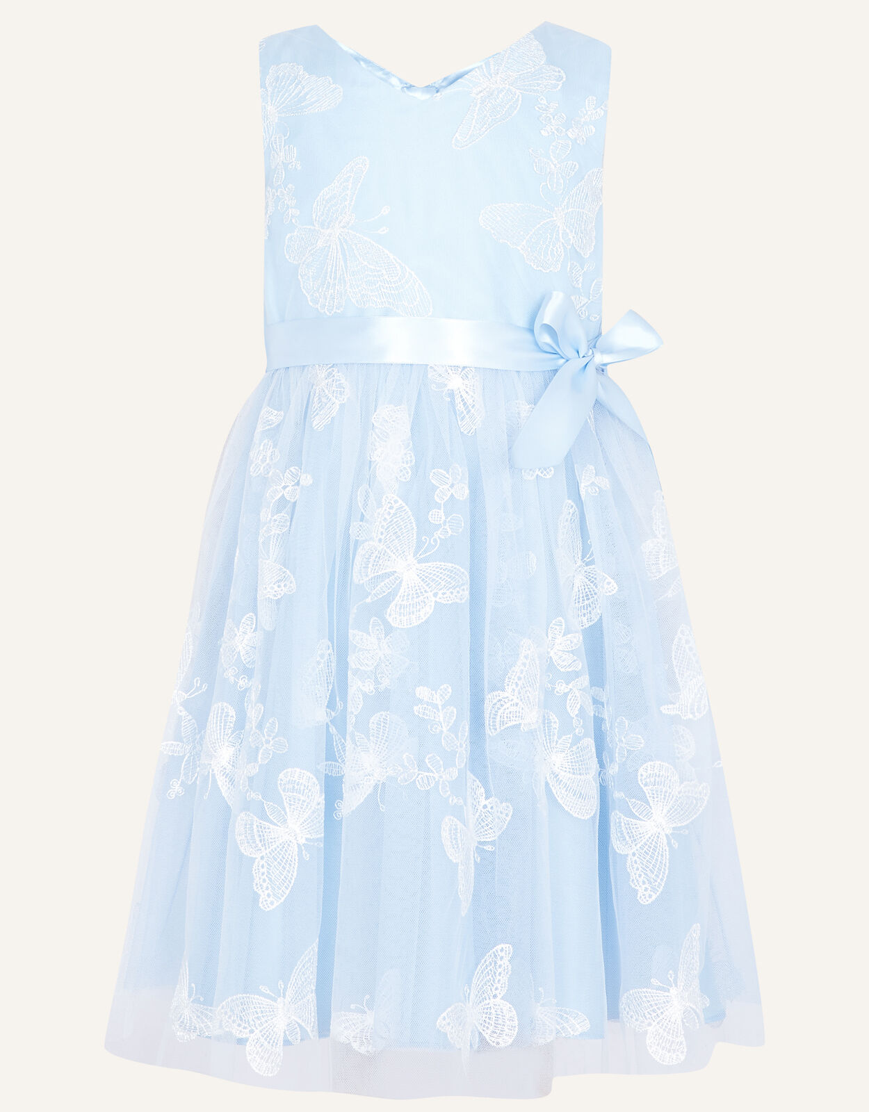 Girls blue outlet butterfly dress