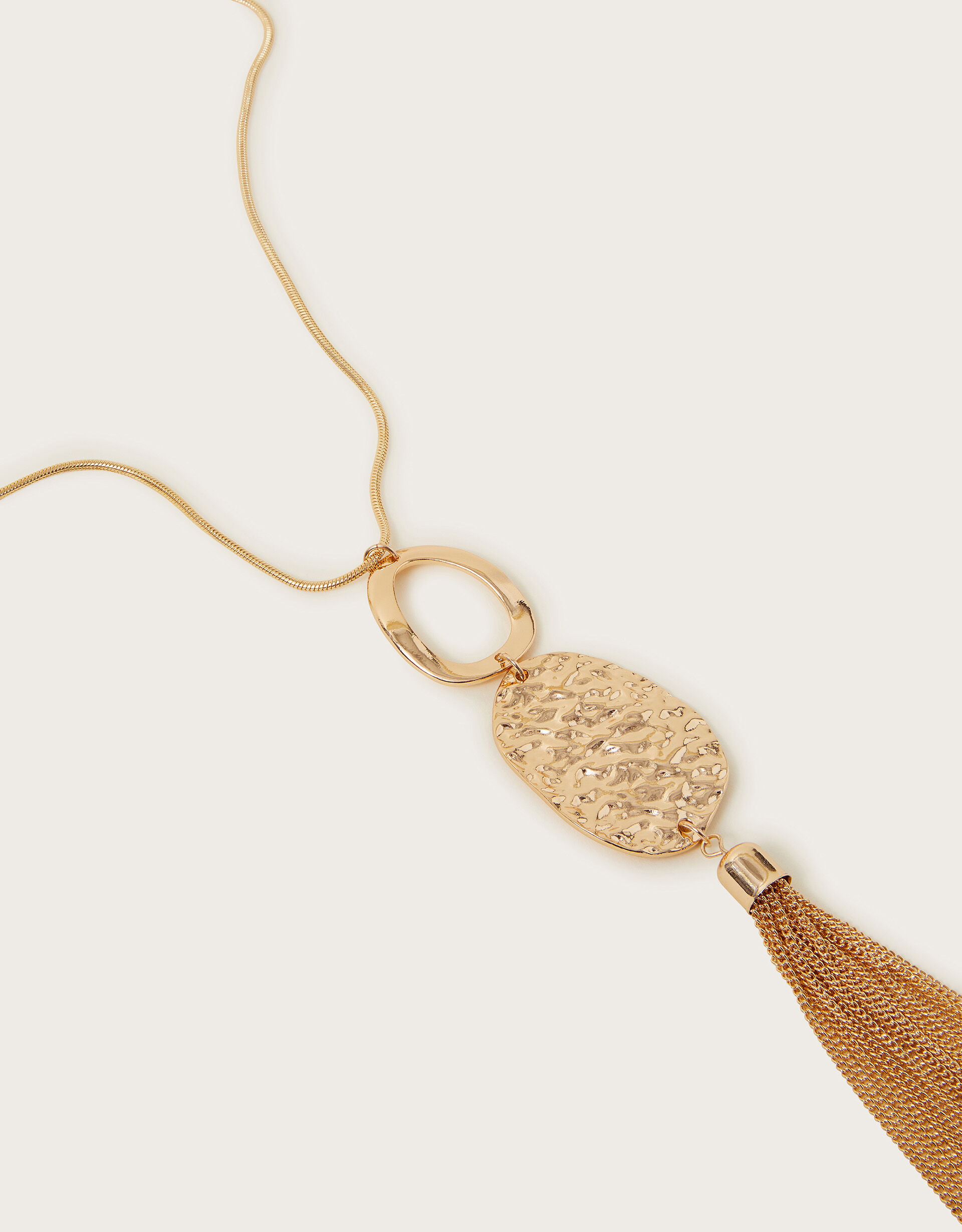 Necklace with tassel pendant sale