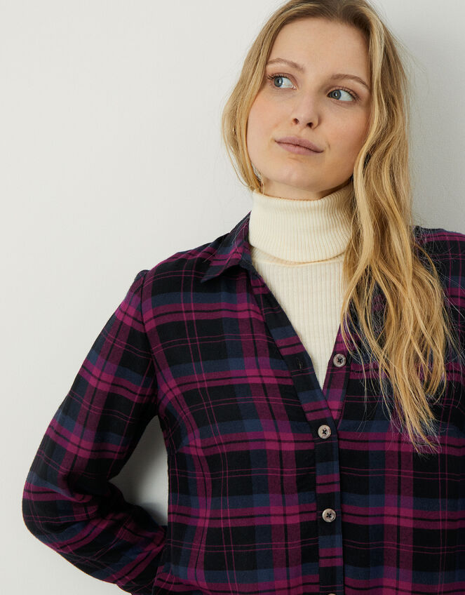 Check Knot Shirt, Red (RED), large