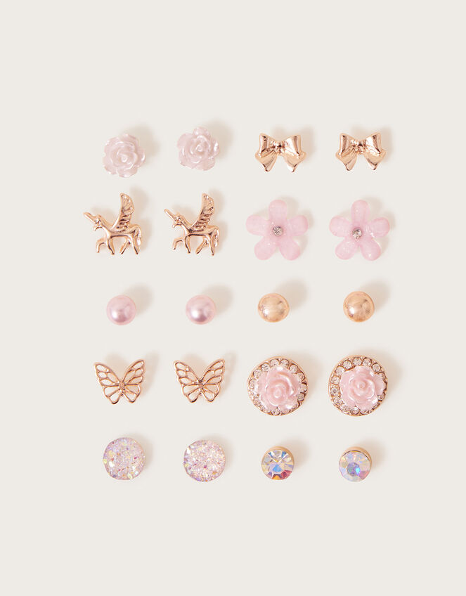 Pretty Stud Earrings 10 Pack, , large