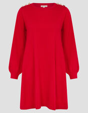 Susie Mini Jumper Dress, Red (RED), large
