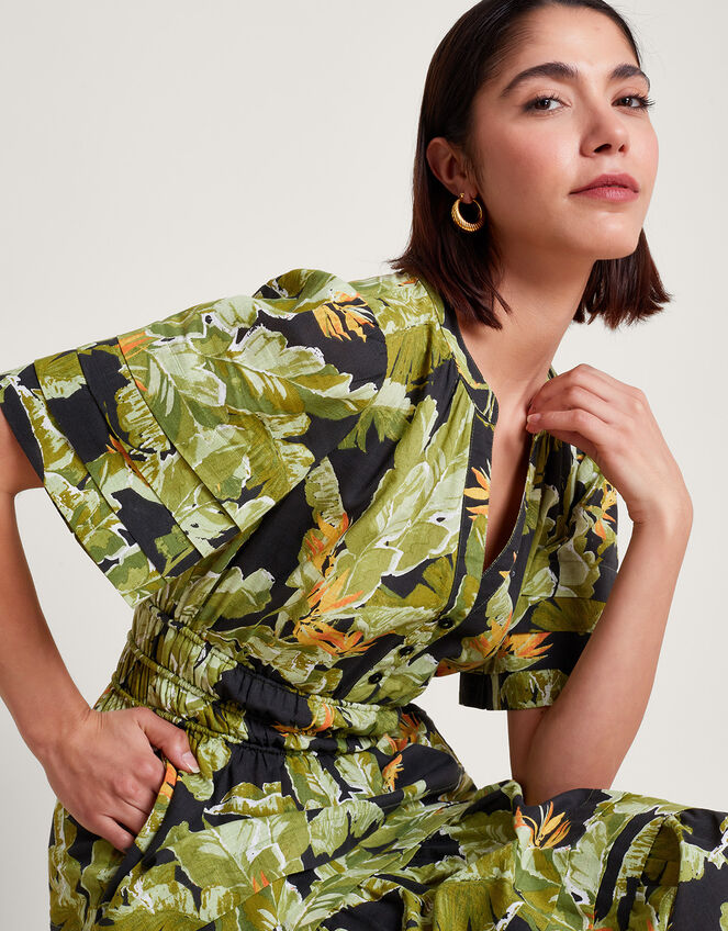 Carmina Print Dress, Black (BLACK), large