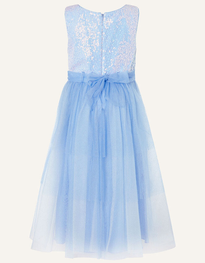 Elise Sequin Tulle Maxi Dress , Blue (BLUE), large