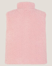 Reversible Floral Quilted Gilet, Pink (PINK), large