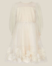 Remi Rose Appliqu&eacute; Glitter Party Dress, Gold (GOLD), large