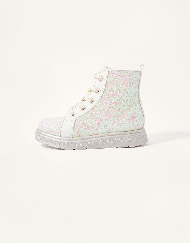 Glitter Boots Ivory