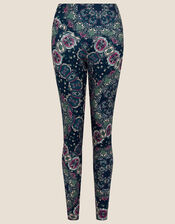 Printed Jersey Leggings , Black (BLACK), large