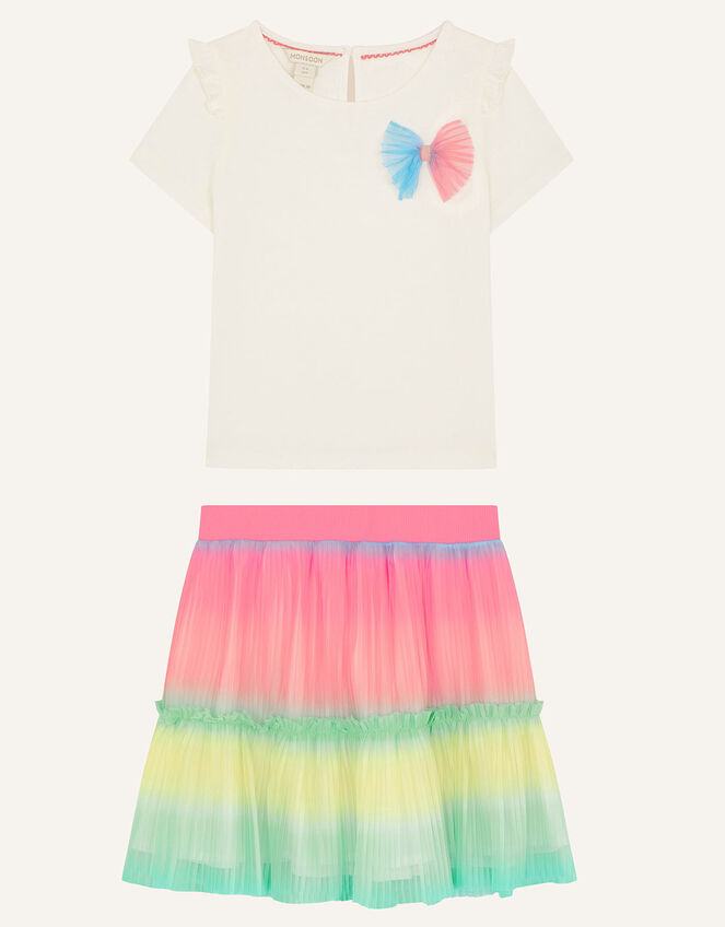 Rainbow Top and Skirt Set, Multi (MULTI), large