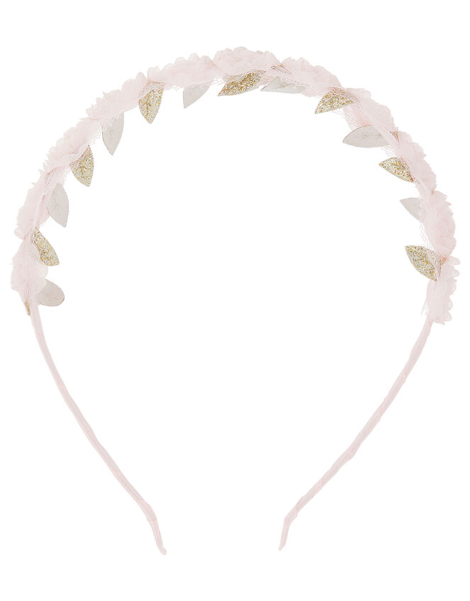 Nina Rosette and Glitter Headband, , large