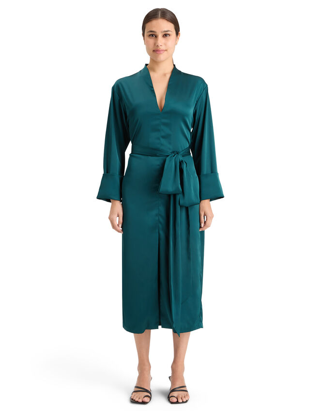 Scotch and Soda Kimono Midi Dress, Green (GREEN), large
