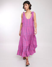 East Jodie Batik Print Dress, Pink (PINK), large