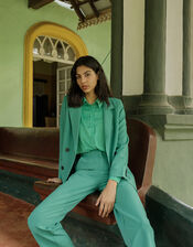 Madelyn Double Breasted Jacket, Green (GREEN), large