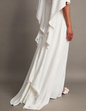 Sophie Satin Bridal Maxi Dress, Ivory (IVORY), large