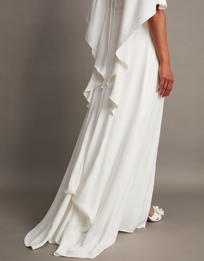 Sophie Satin Bridal Maxi Dress, Ivory (IVORY), large