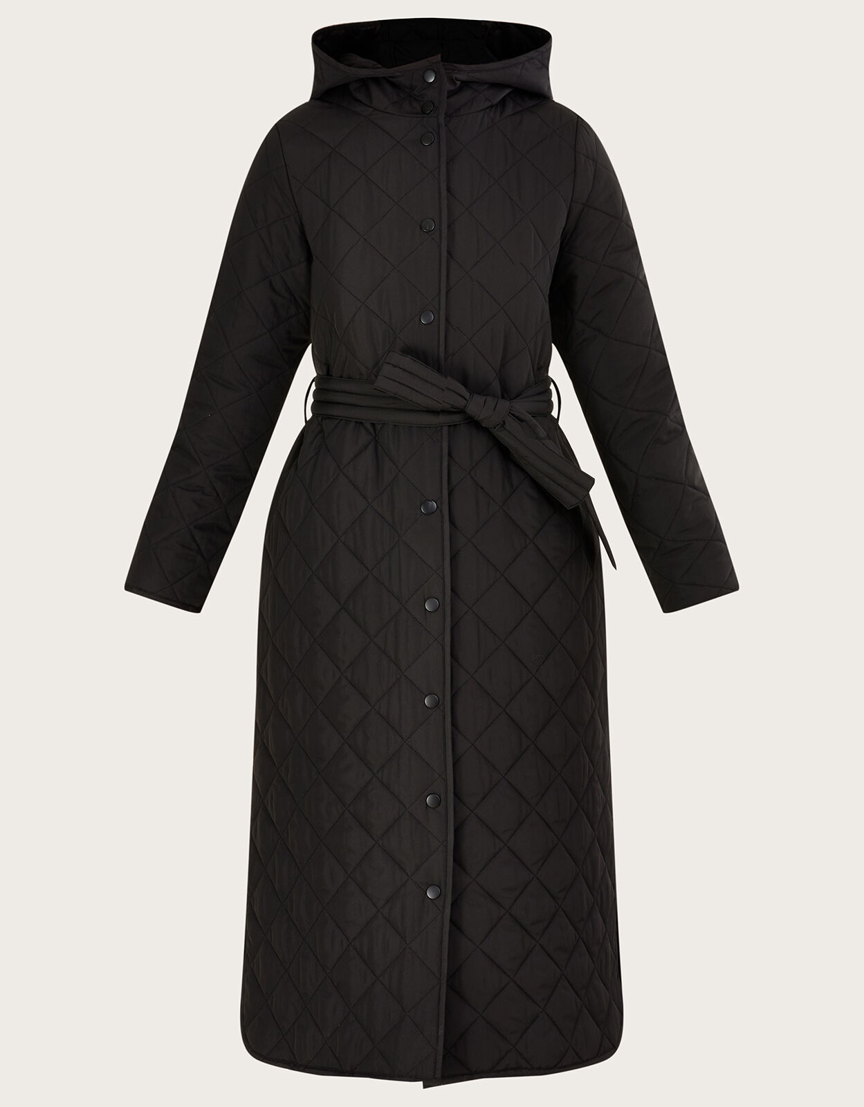 Hooded store long coat
