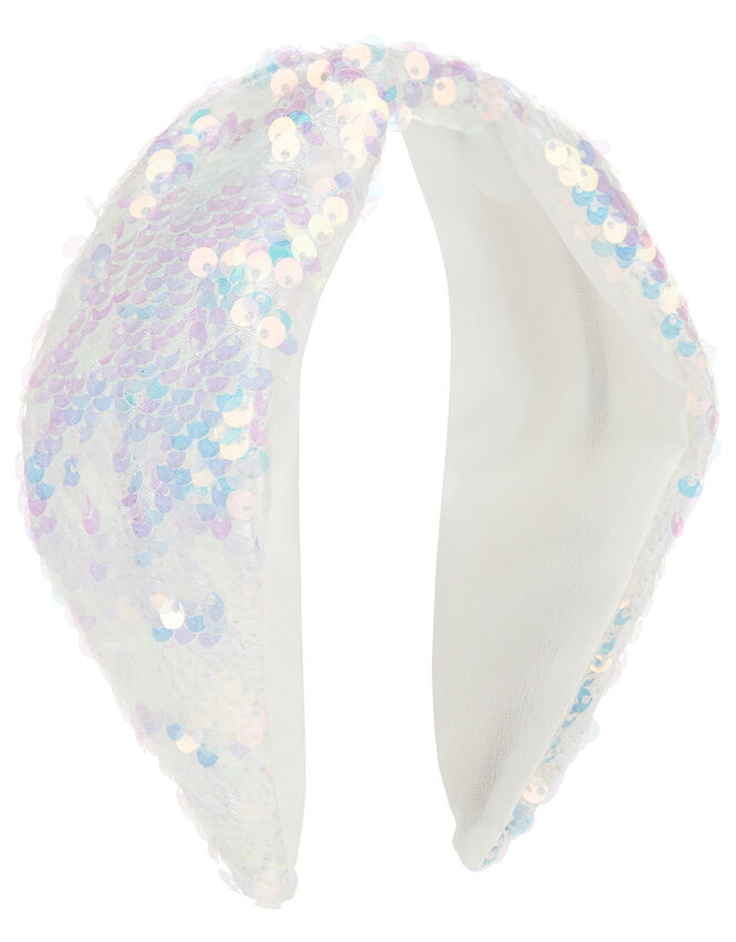 Iridescent Sequin Headband, , large