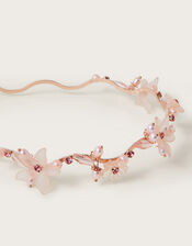 Frosted Flower Wavy Headband, , large